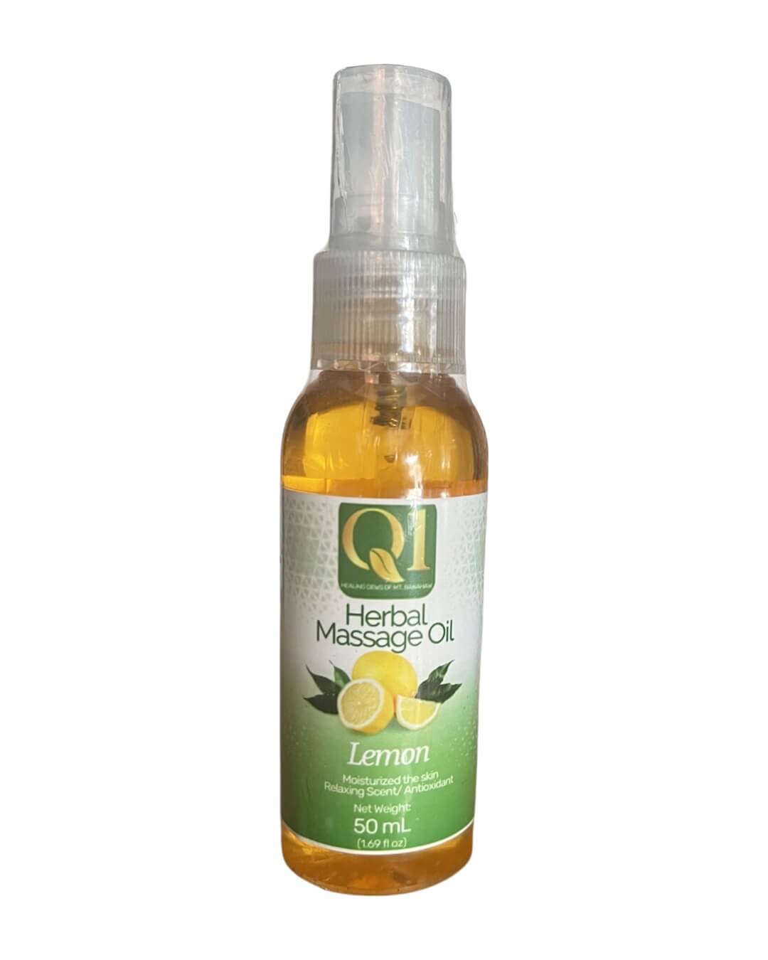 Q1 Herbal Massage Oil  – Lemon 50mL